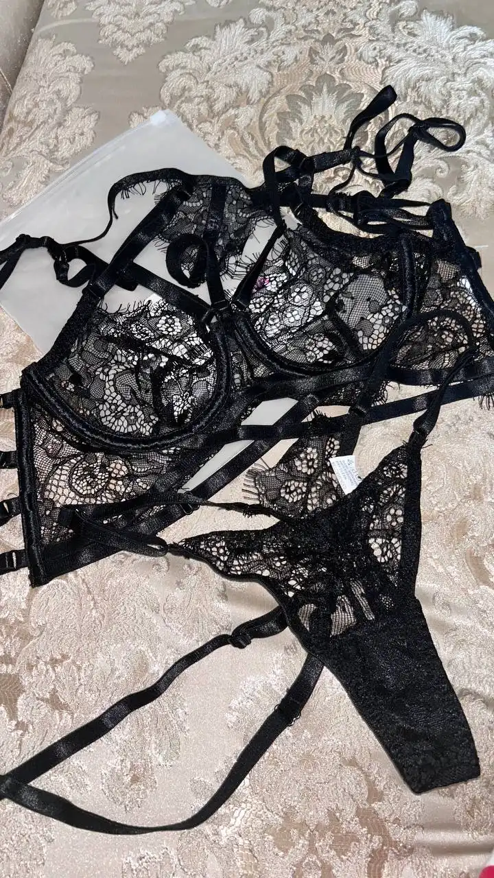 Новые комплекты розовый и голубой размер М, черный размер С - Комплекты (Одежда) в Саратов