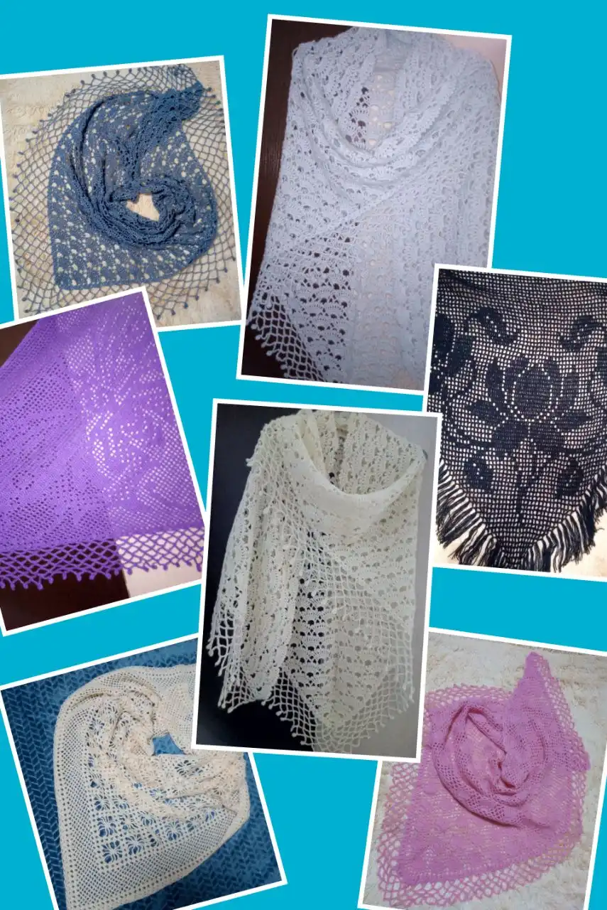 Шаль из пряжи Alize Angora Gold - Аксессуары (Одежда) в Саратов