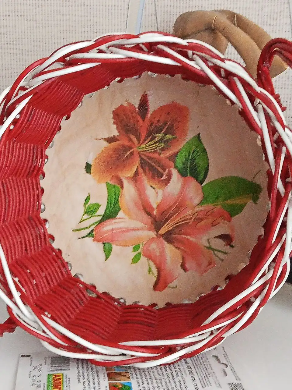 Корзиночка из искусственного ротанга - Хозяйственные товары (Барахолка) в Юбилейный