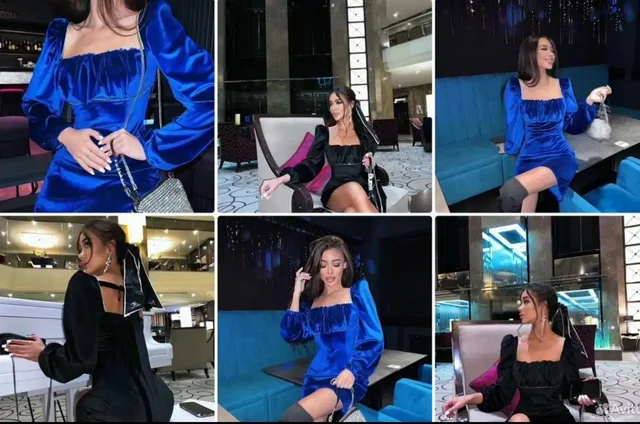 Платье 42/44 велюр новое с биркой - Платья в Саратов