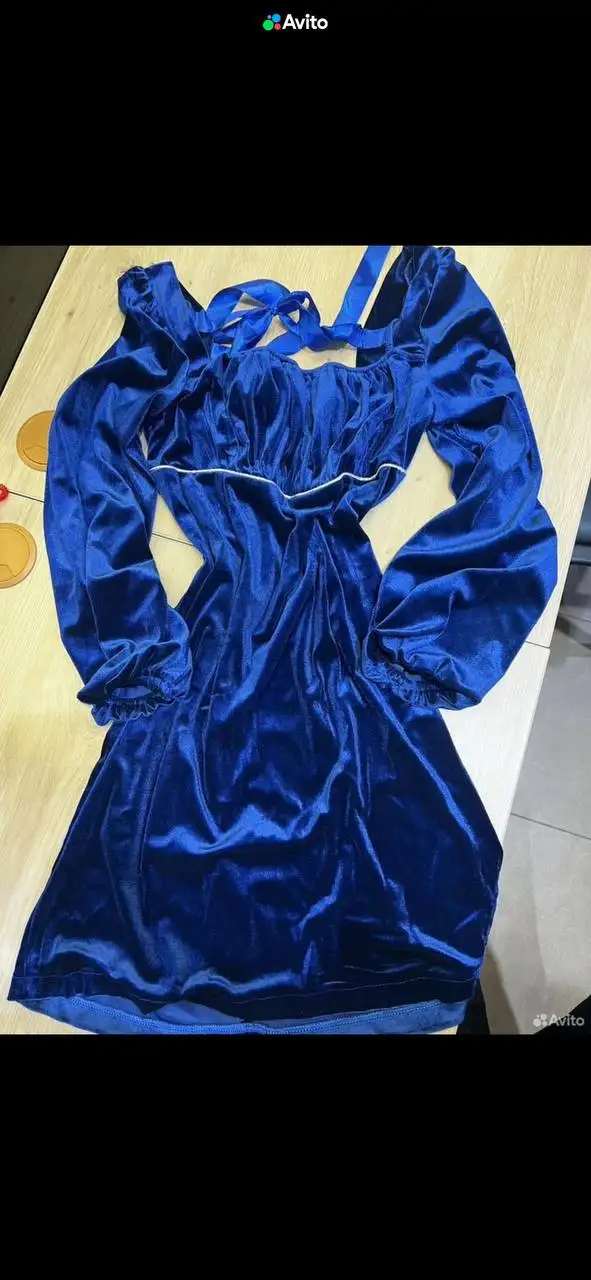 Платье 42/44 велюр новое с биркой - Платья (Одежда) в Саратов