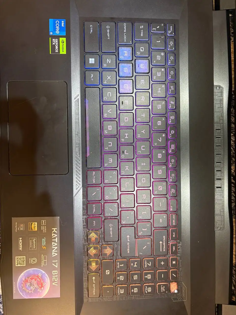 Игровой ноутбук MSI Katana в отличном состоянии - Ноутбуки (Электроника) в Саратов