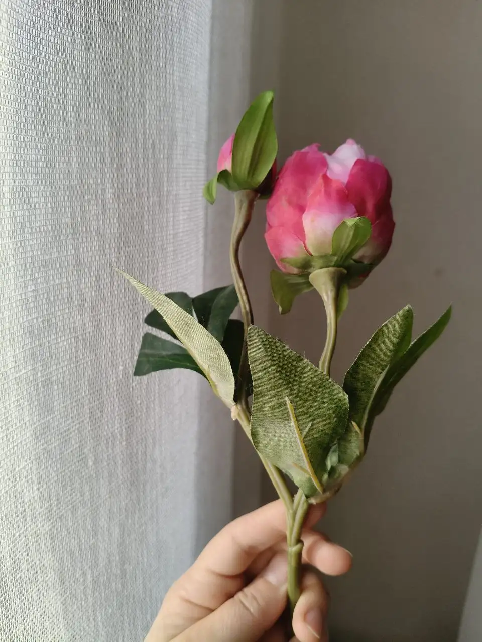 Искусственный пион 45 см - Искусственные цветы (Барахолка) в Саратов