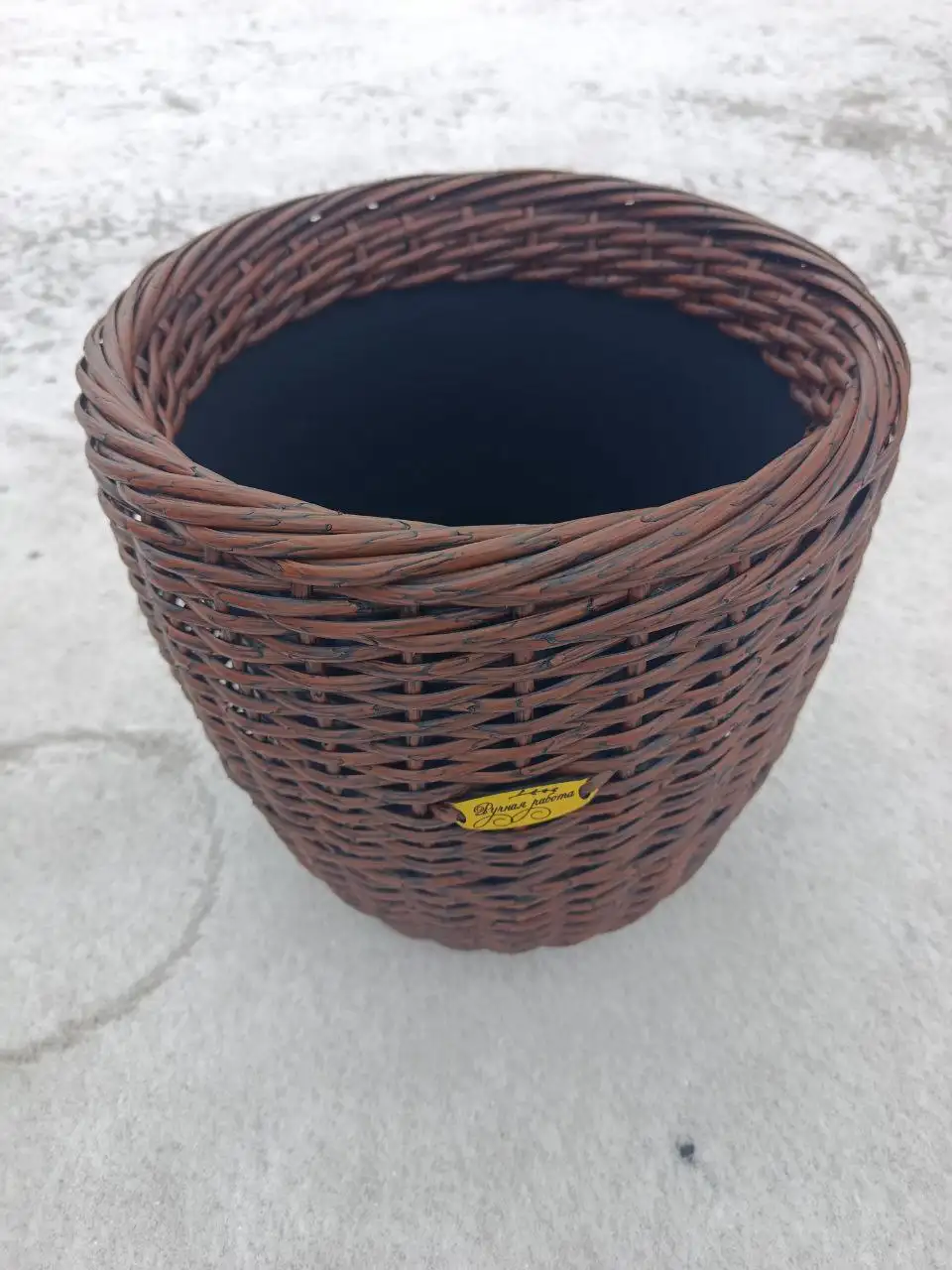 Кашпо из искусственного ротанга 12 литров - Барахолка в Саратов