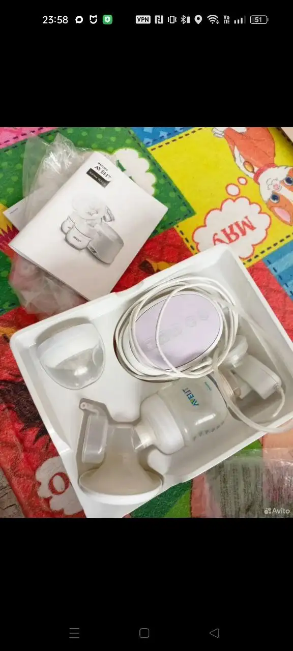 Электрический молокоотсос Авент в хорошем состоянии - Товары для детей (Барахолка) в Саратов