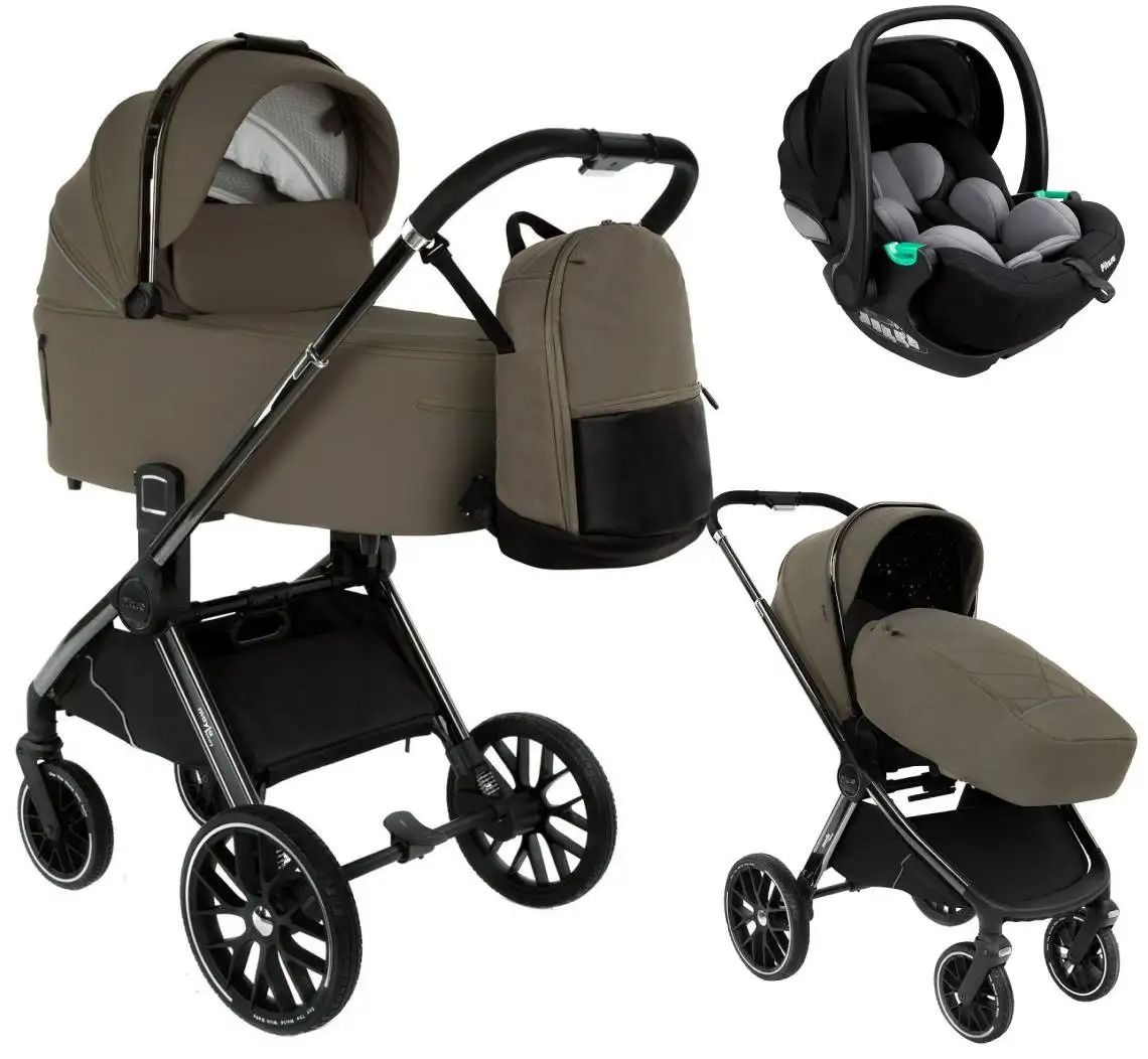 Детская коляска Pituso Mayla Luxury 3 в 1 с автокреслом Baesa Mocca - Детские коляски (Товары для детей) в Саратов