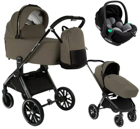 Детская коляска Pituso Mayla Luxury 3 в 1 с автокреслом Baesa Mocca - Ванночки и аксессуары в Саратов
