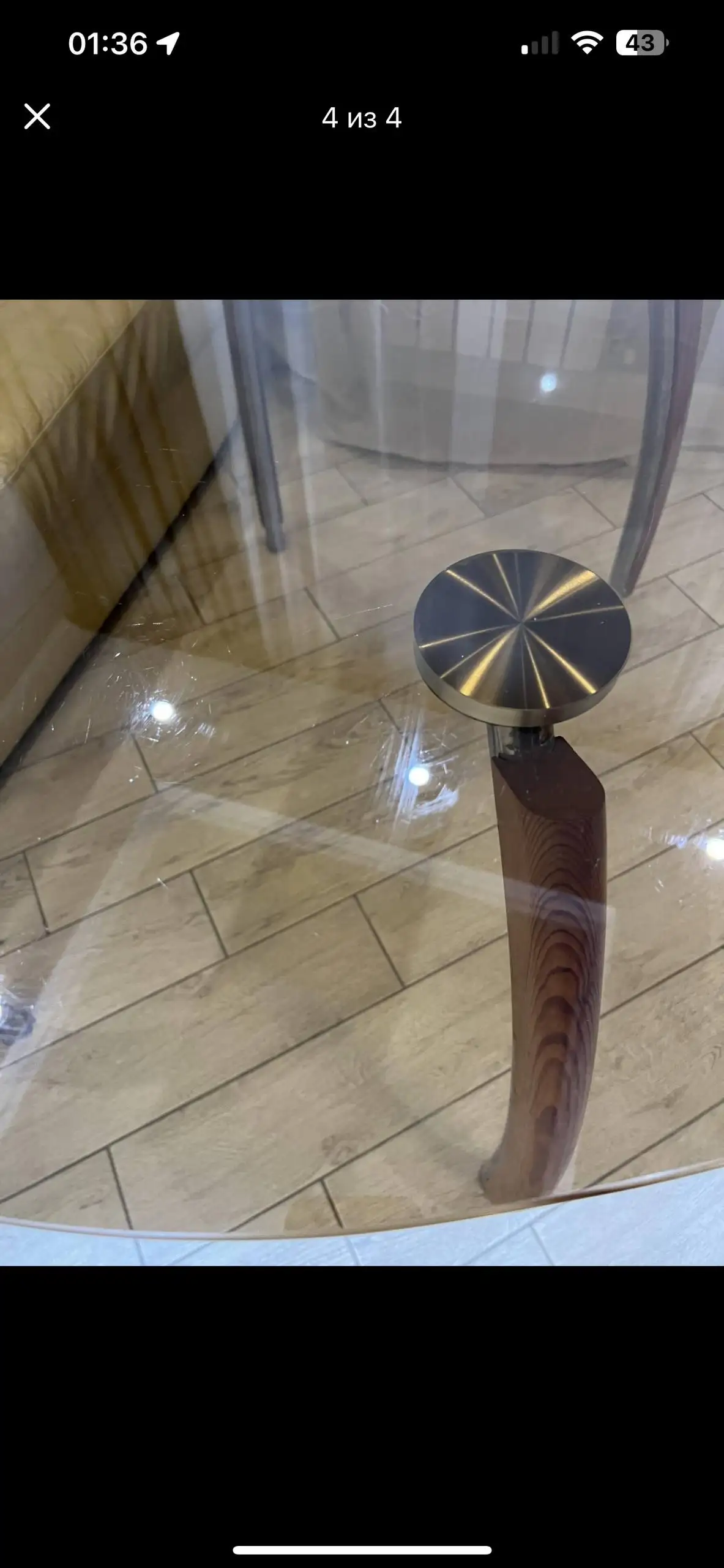 Продам стеклянный кухонный стол и стулья - Мебель (Барахолка) в Саратов