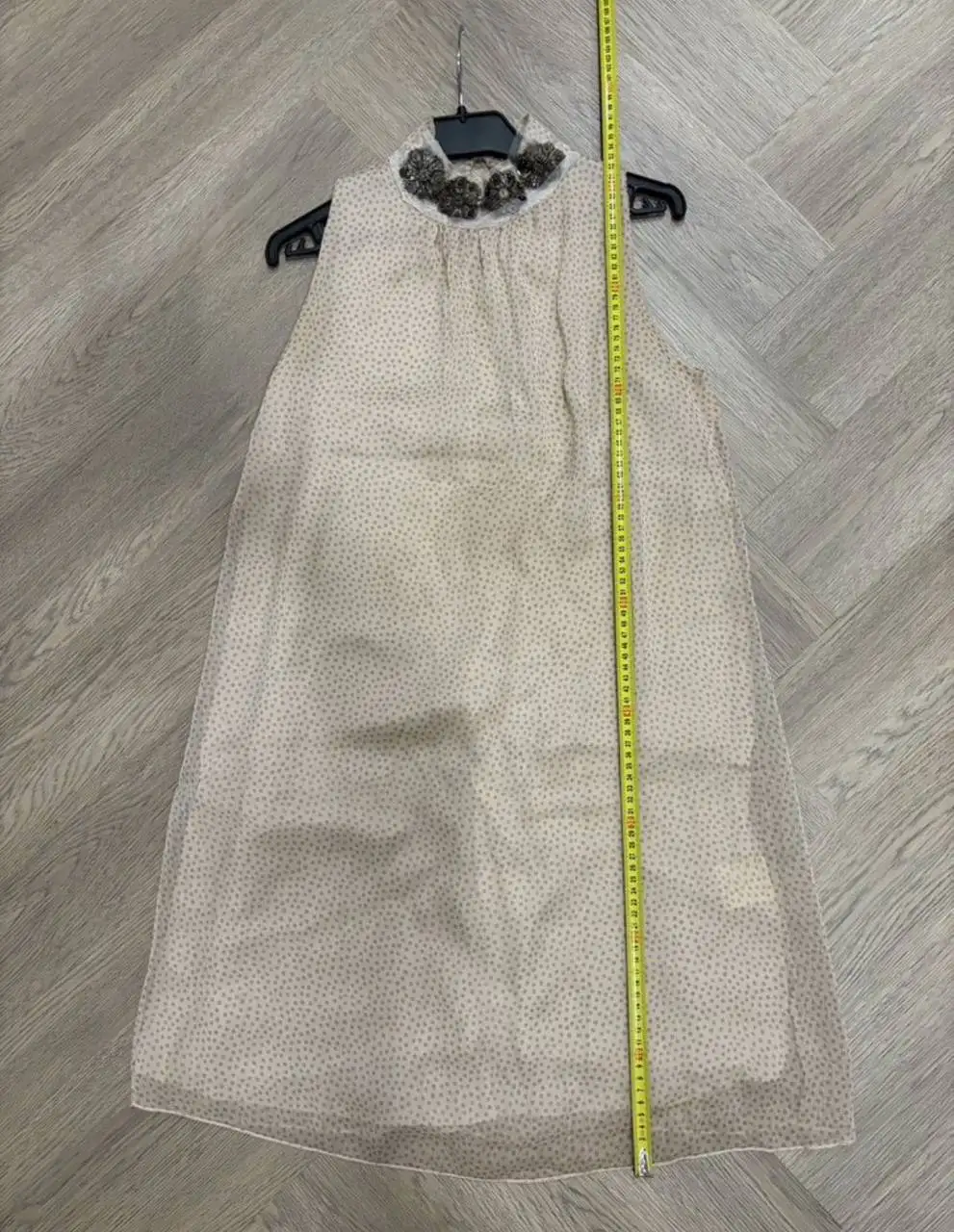 Бежевое платье-сарафан, размер 44 - Платья (Одежда) в Саратов