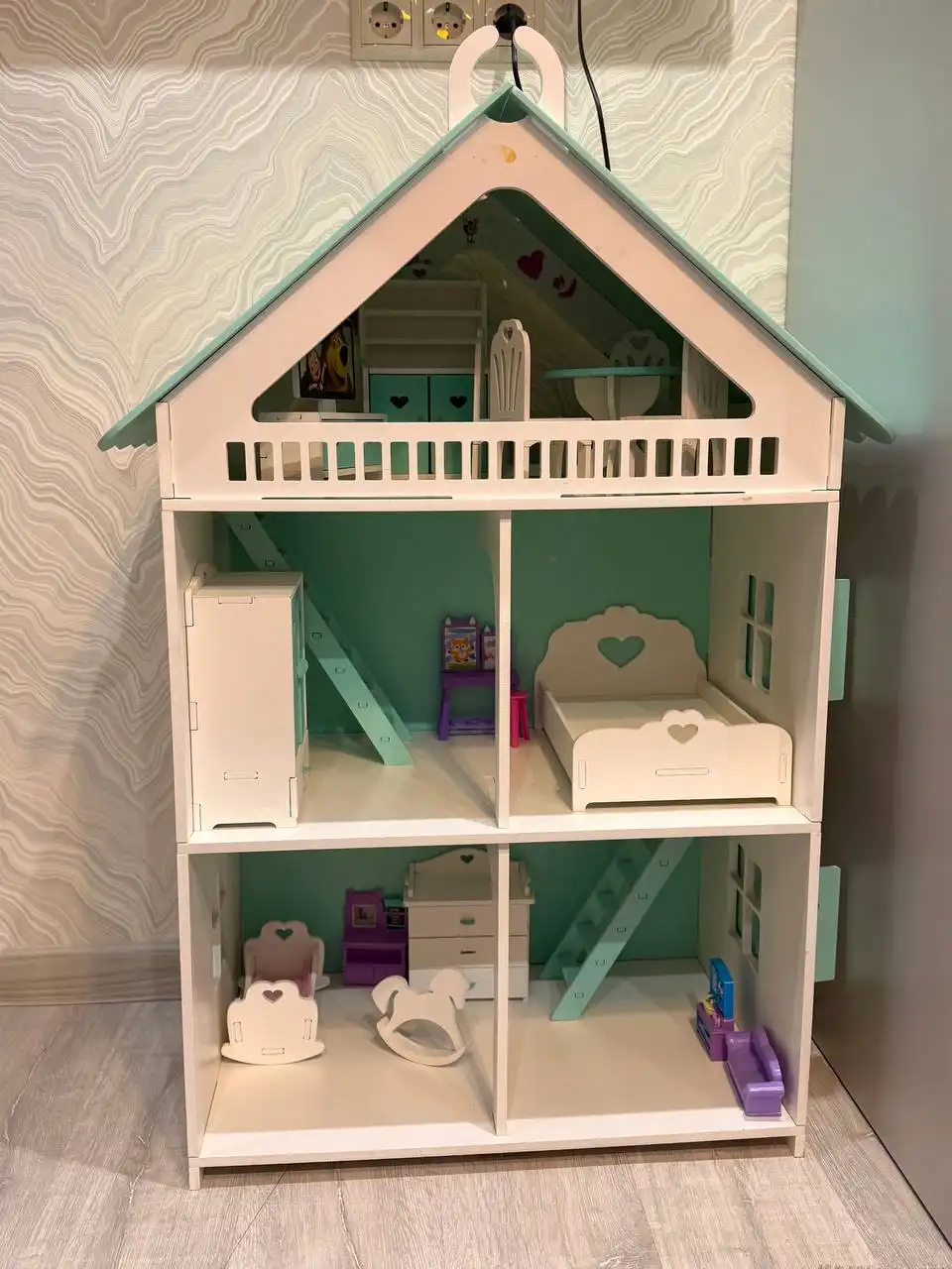 Домик для Барби ручной работы на заказ - Куклы и аксессуары (Хобби и отдых) в Тюмень