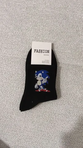 Носки с Соником черного цвета - Мужская одежда и обувь в Тюмень