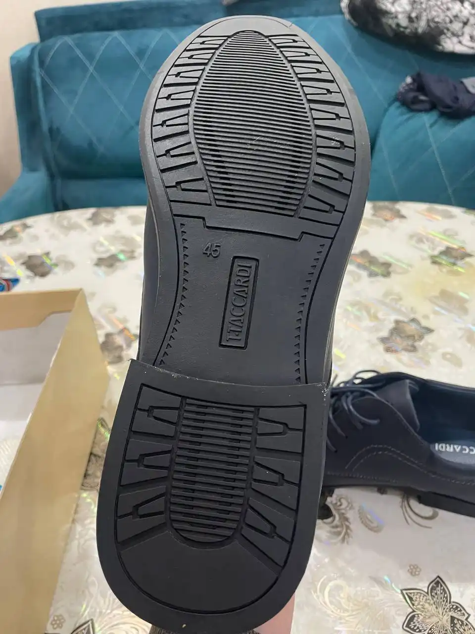 Мужские новые туфли размер 45 темно-синие - Мужская обувь (Одежда) в Тюмень