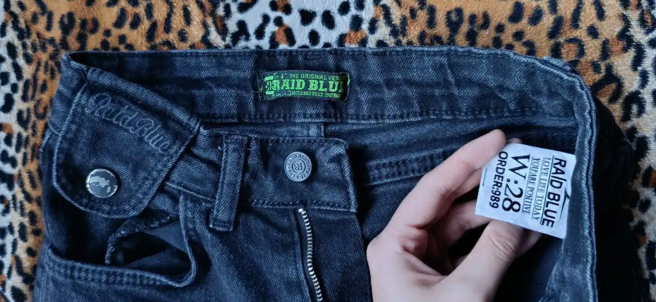 Джинсы RAID BLUE черные клёш - Джинсы (Одежда) в Тюмень