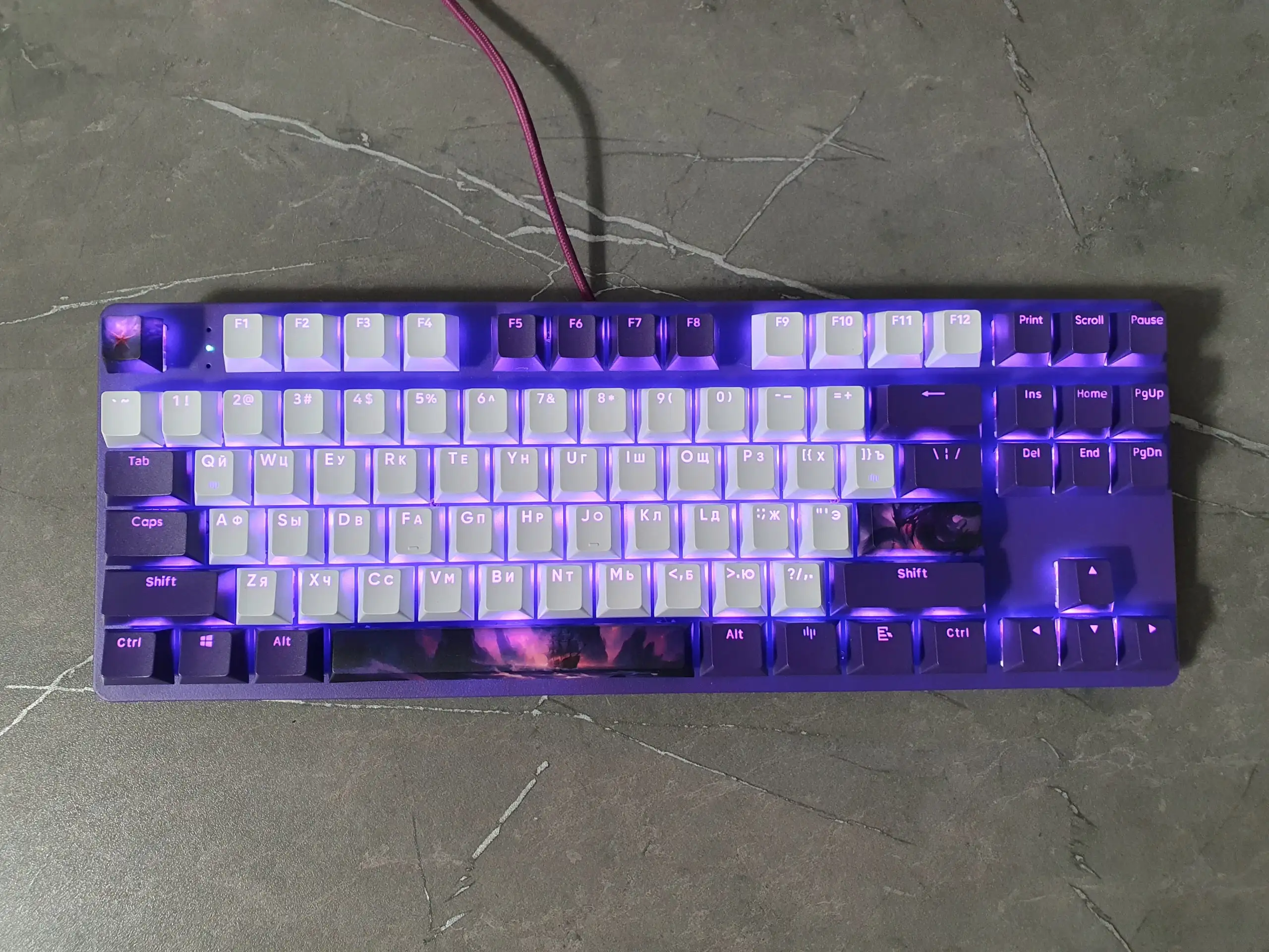 Клавиатура Red Square Keyrox TKL Purple Haze RGB - Компьютерные комплектующие (Электроника) в Тюмень