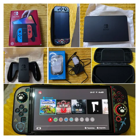 Продам Nintendo Switch с аксессуарами и играми - Компьютерная техника в Тюмень