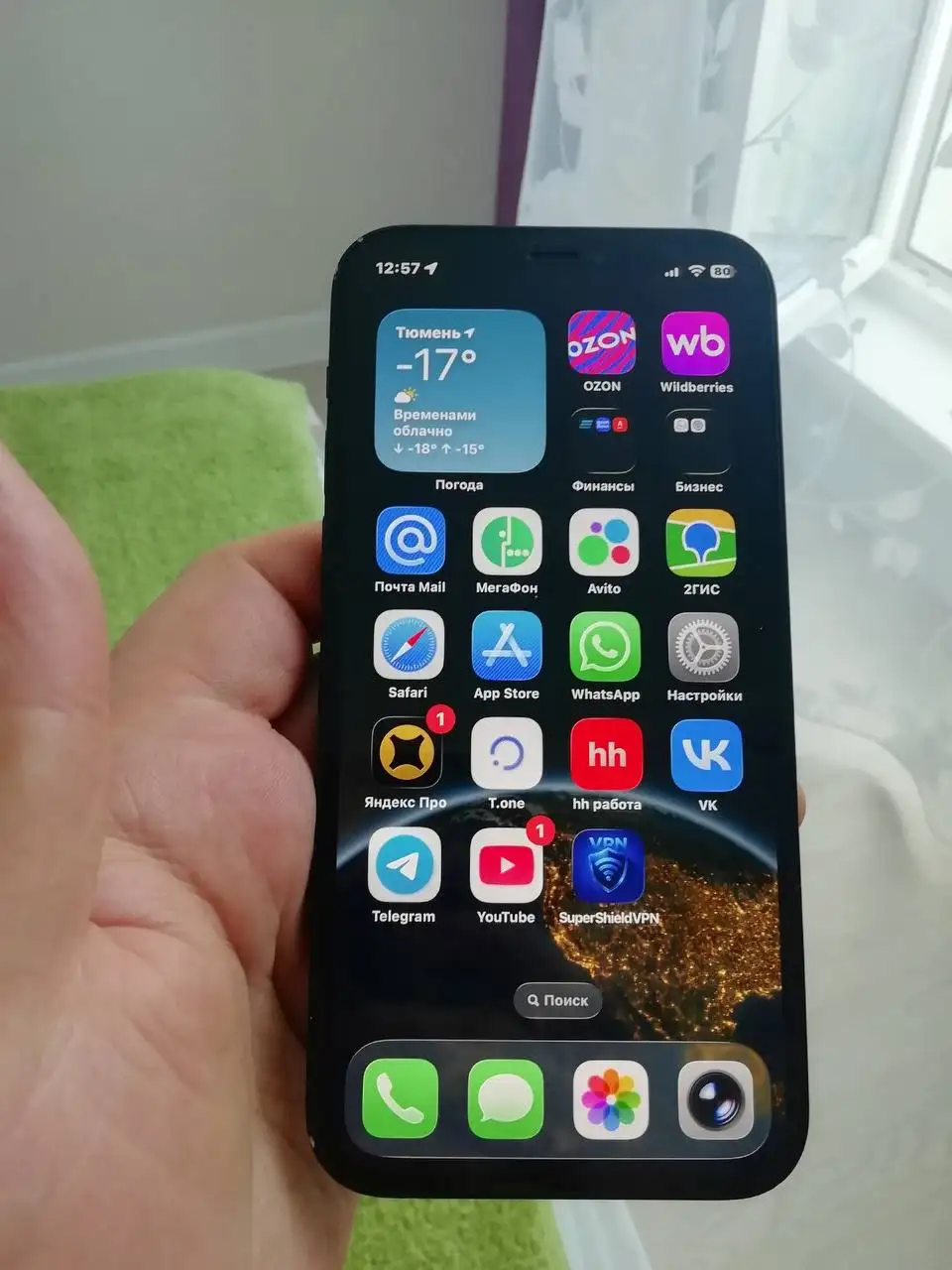 iPhone 12, 128 ГБ, sim + eSIM, Тюмень - Телефон (Электроника) в Тюмень