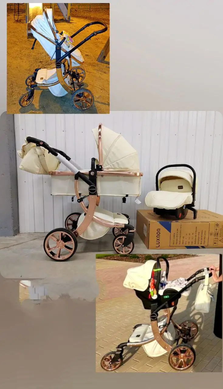 Коляска luxmom 608 экокожа 3в1 с полной комплектацией - Коляски (Товары для детей) в Тюмень