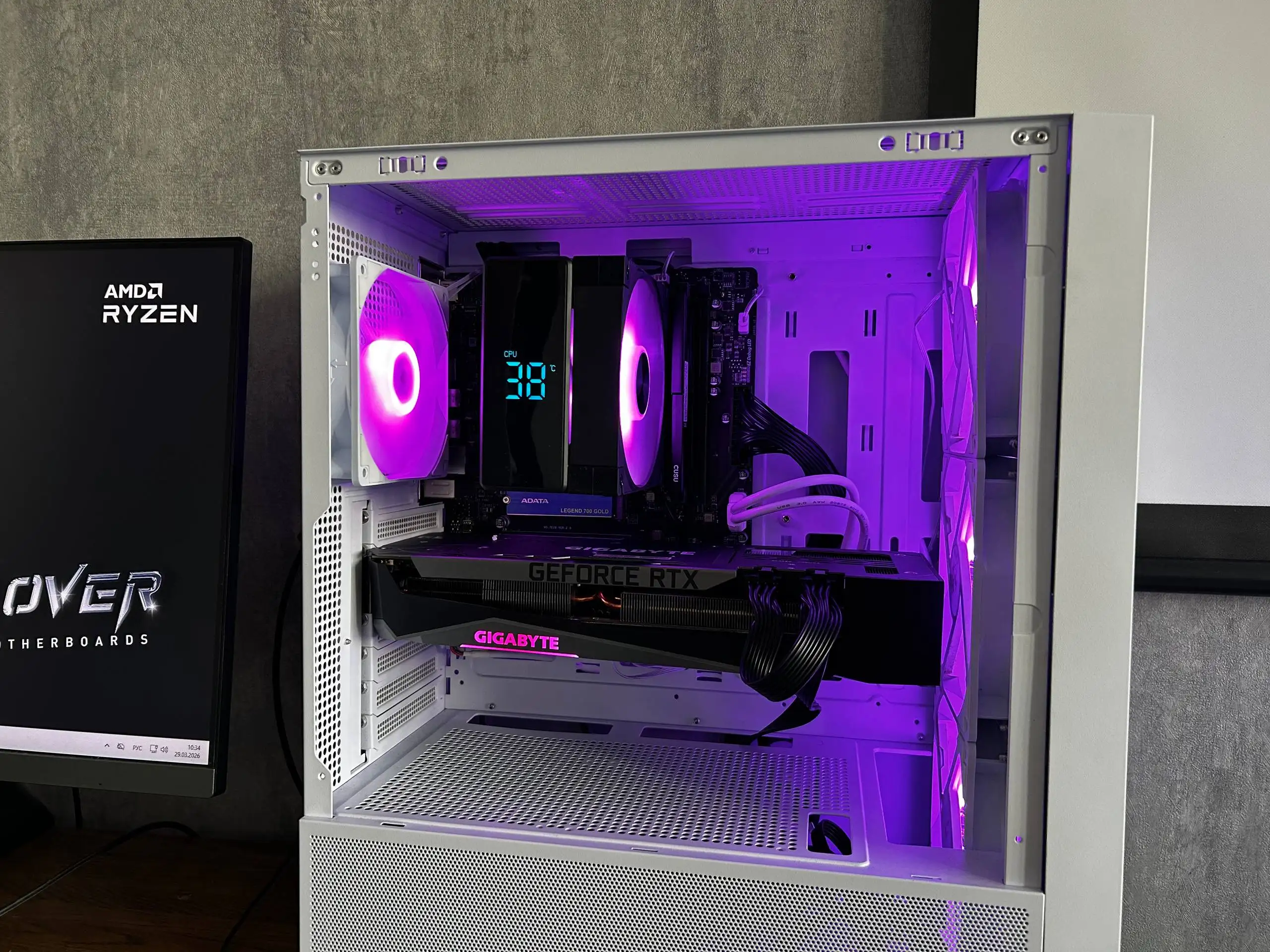 Игровой ПК RTX 3070 Ti / Ryzen 5 7500F - Компьютеры и комплектующие (Электроника) в Тюмень