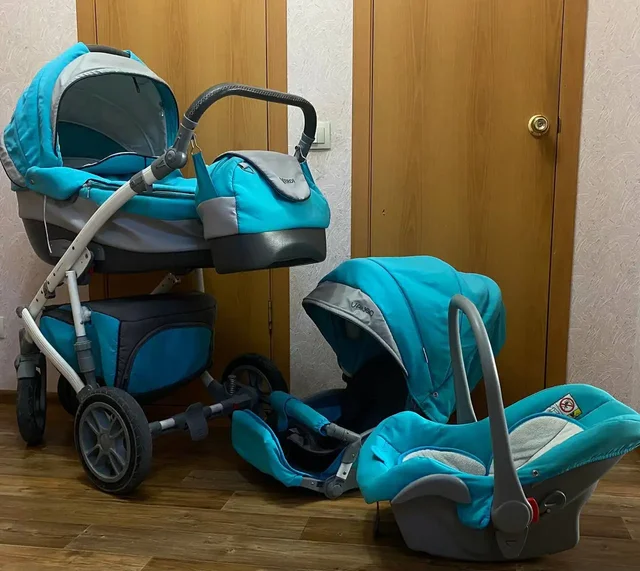 Продам коляску 3в1 и кровать 0-10 лет - Одежда для девочек в Тюмень