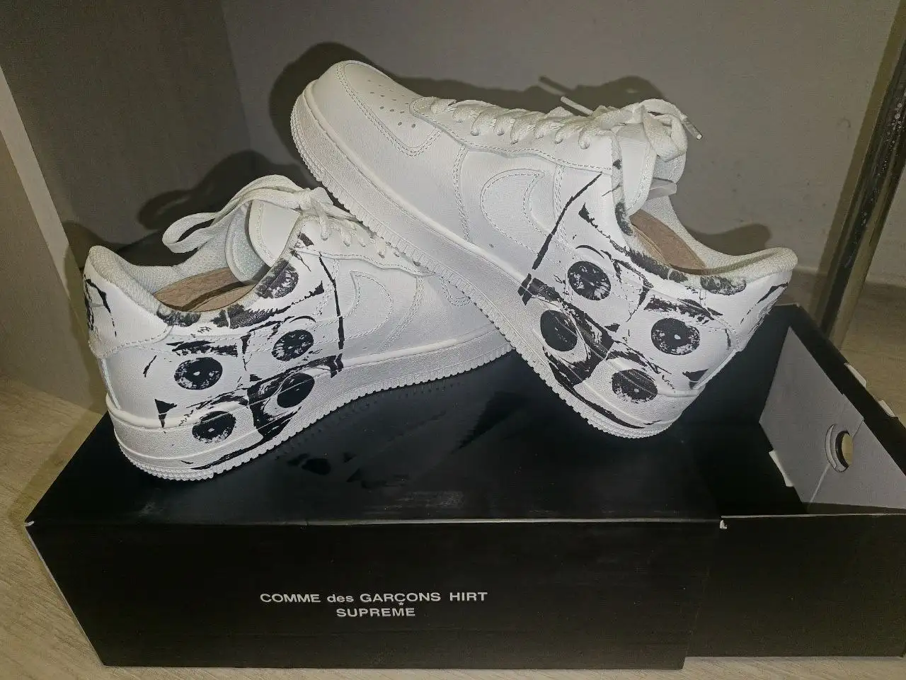 Кроссовки NIKE CDG x Supreme x Air Force 1 - Обувь (Одежда) в Тюмень