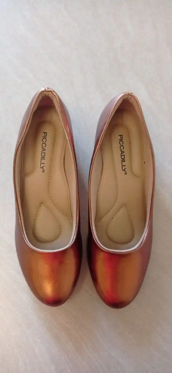 Кожаные туфли Пикадилли цвет бронза