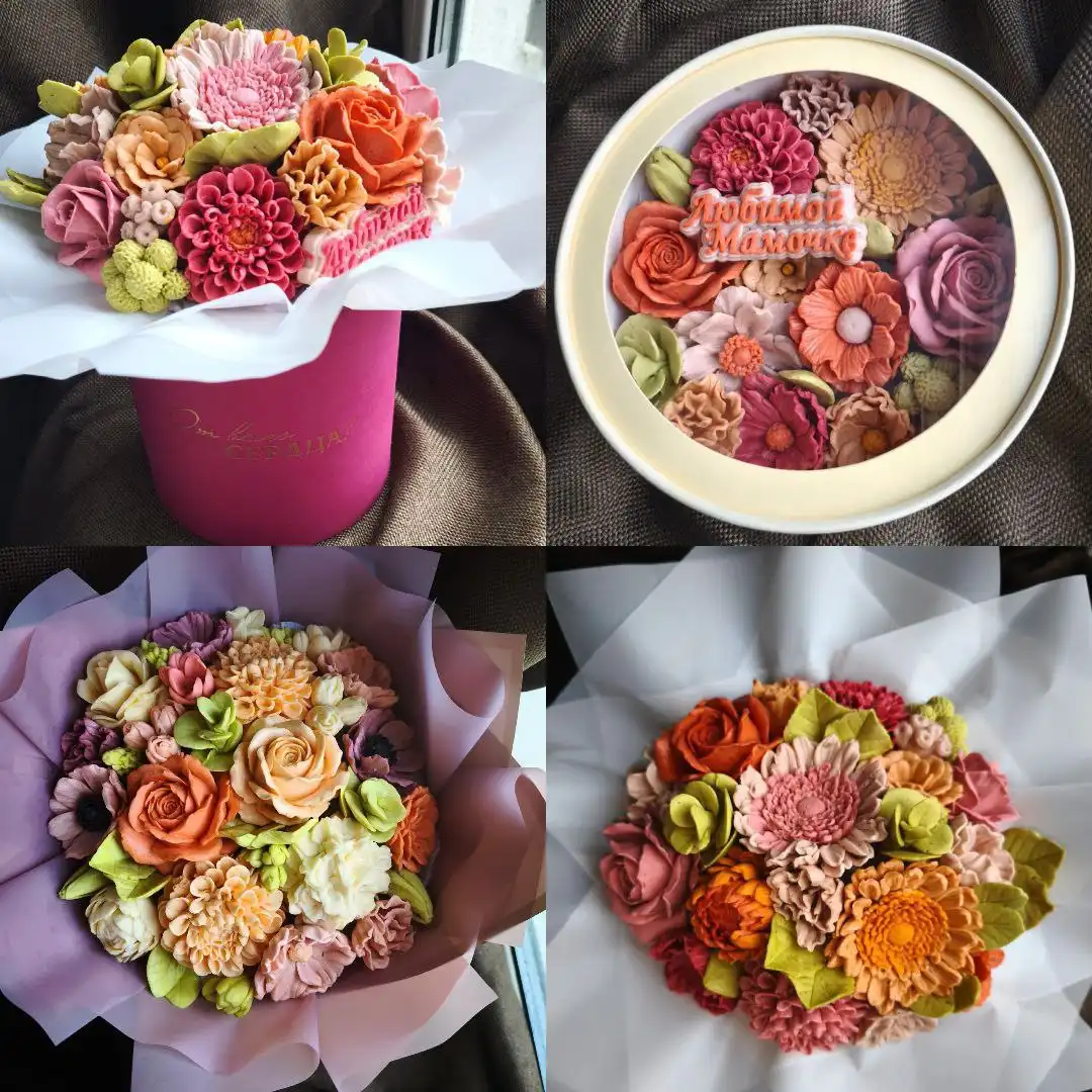 Самые реалистичные зефирные букеты