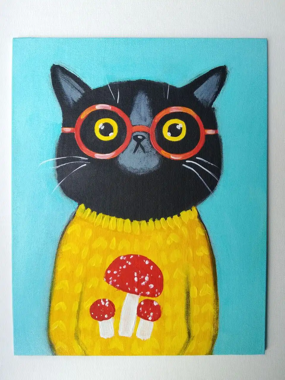 Картина Кот в свитере