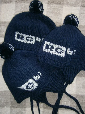 Вязаные шапки с ушами для мужчин - Одежда в Псков