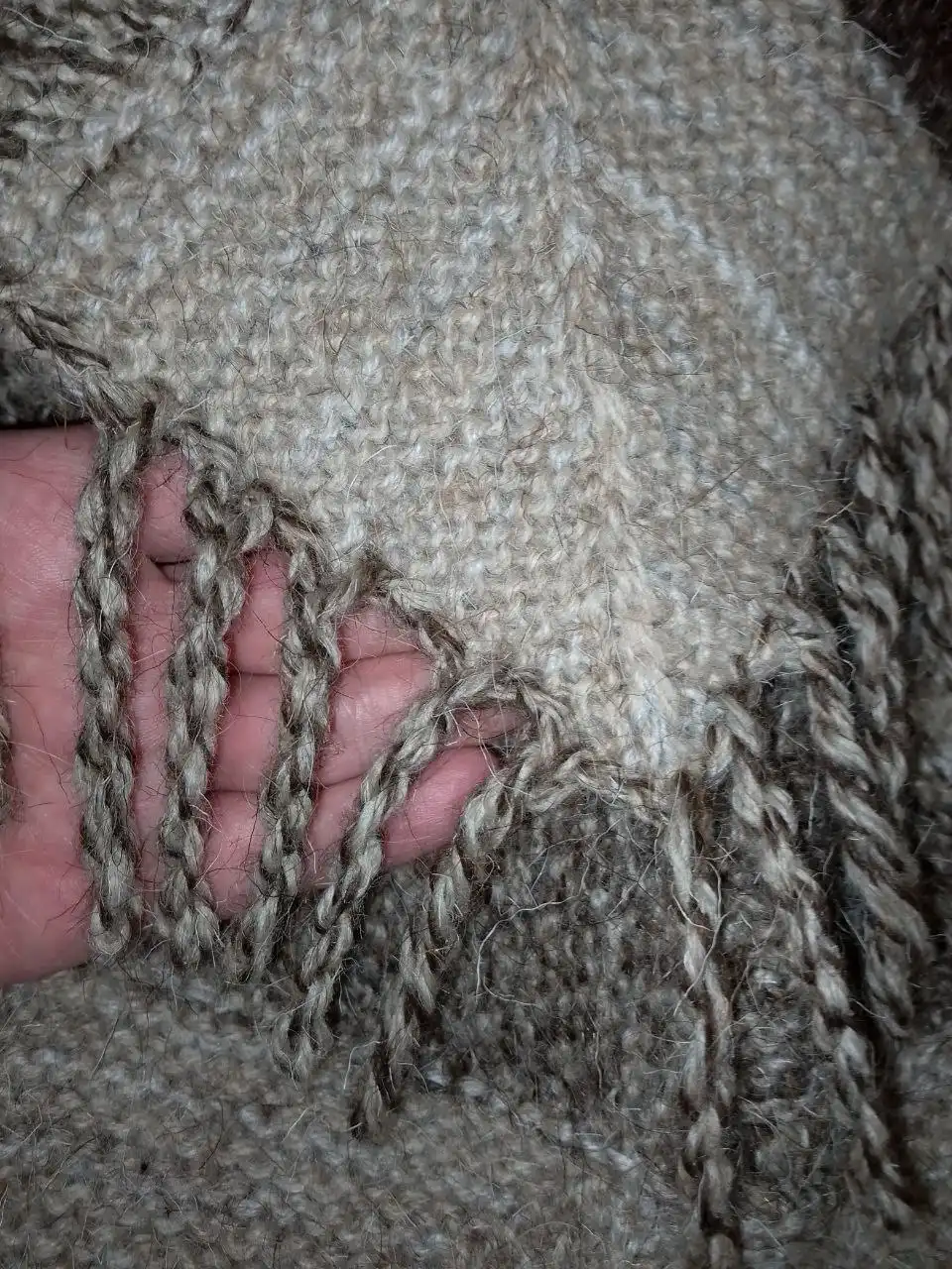 Теплый плед из шерсти ручной работы - Рукоделие (Хобби и отдых) в Псковская область