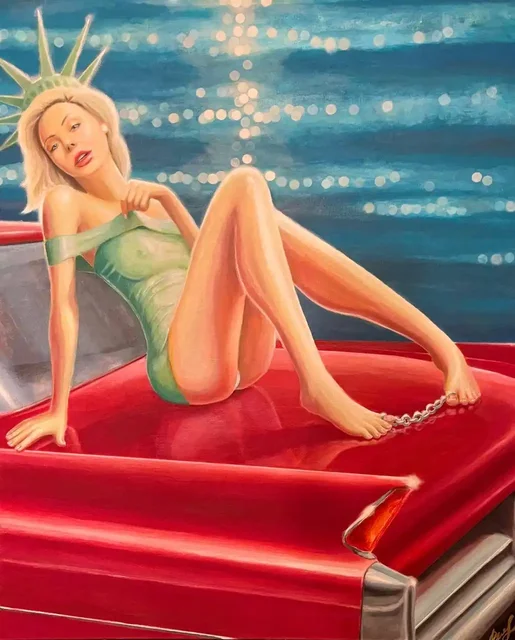 Картина "Unfree Liberty" акрил 120х100 - частное объявление в Псковская область