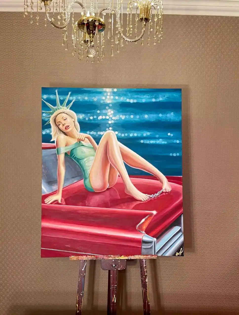 Картина "Unfree Liberty" акрил 120х100 - Картины (Хобби и отдых) в Псковская область