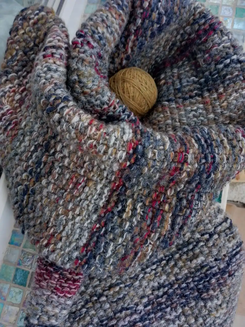 Ручная работа к 23 февраля: плед и шарф - Рукоделие (Хобби и отдых) в Псков