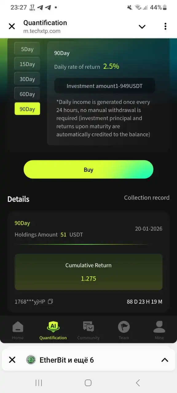 Tech XTP — инвестиционные технологии с ежедневным доходом - Финансовые услуги (Услуги) в Псковская область