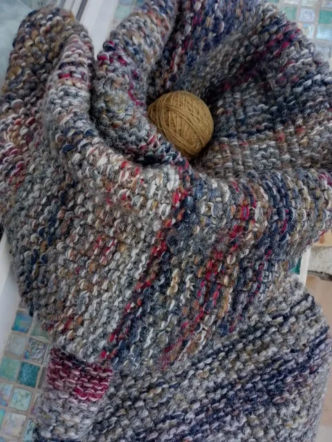 Мужской шарф из мериноса ручной работы - Детская одежда в Псков