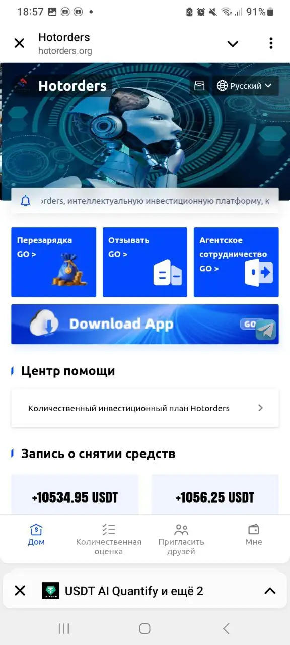 Инвестиционные сделки с ежедневной доходностью - Финансовые услуги (Услуги) в Неизвестно