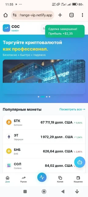Обменный проект CGC Exchange с ежедневным доходом - Раскрутка и продвижение в Псковская область