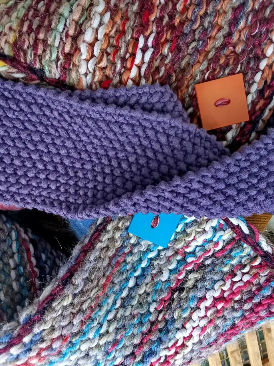 Две вязаные сумки спицами ручной работы - Рукоделие (Хобби и отдых) в Псков