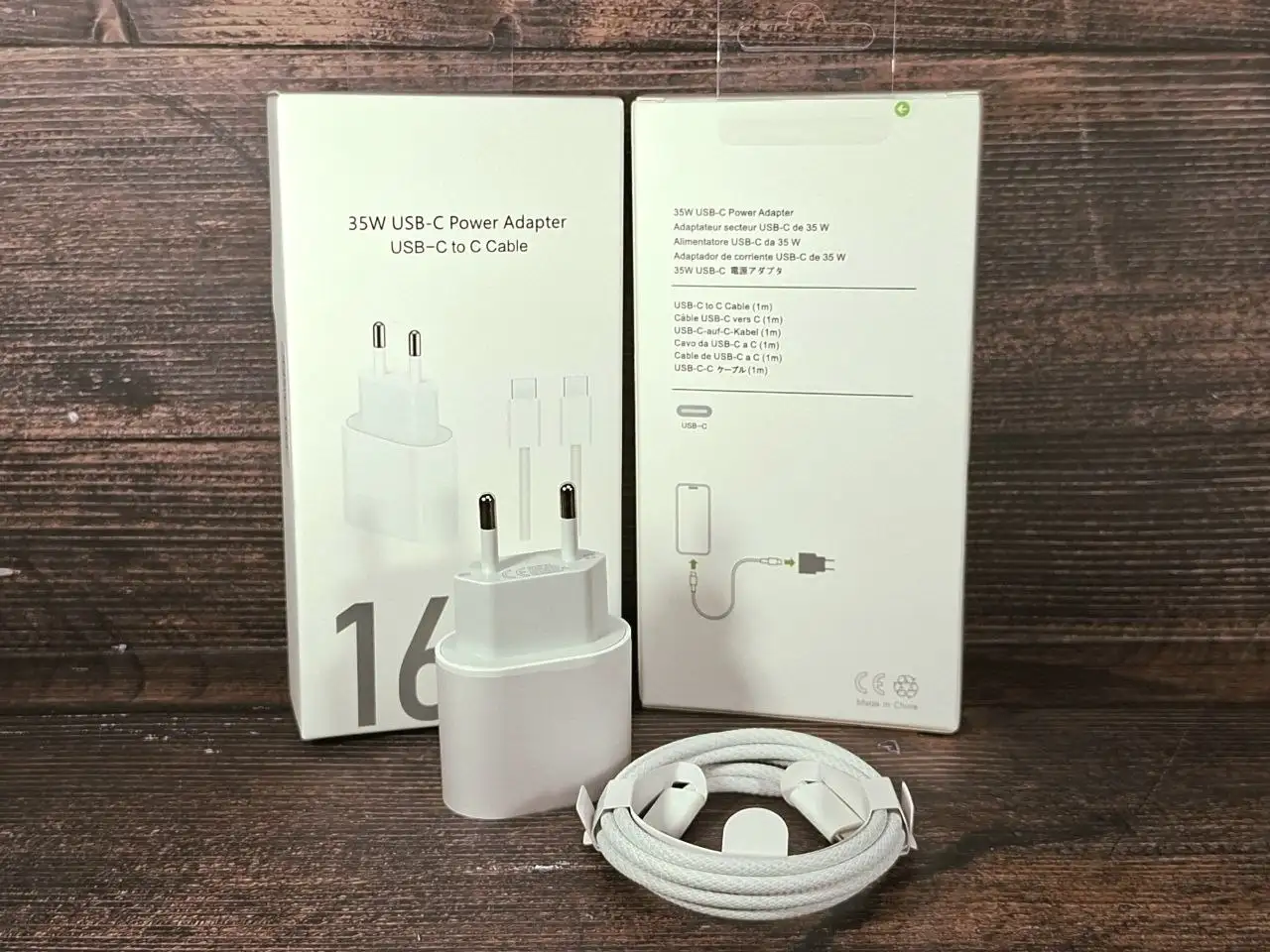 Новое запечатанное зарядное устройство для Айфона/Айпада с кабелем USB-C to USB-C - Зарядные устройства и аксессуары (Электроника) в Москва