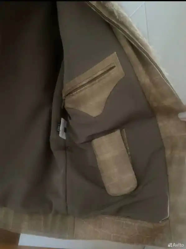 Мужская кожаная куртка с мехом