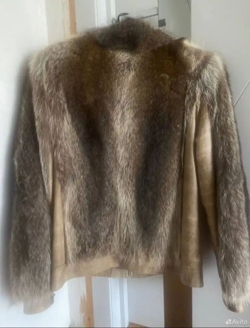 Мужская куртка из натуральной кожи и меха 48р