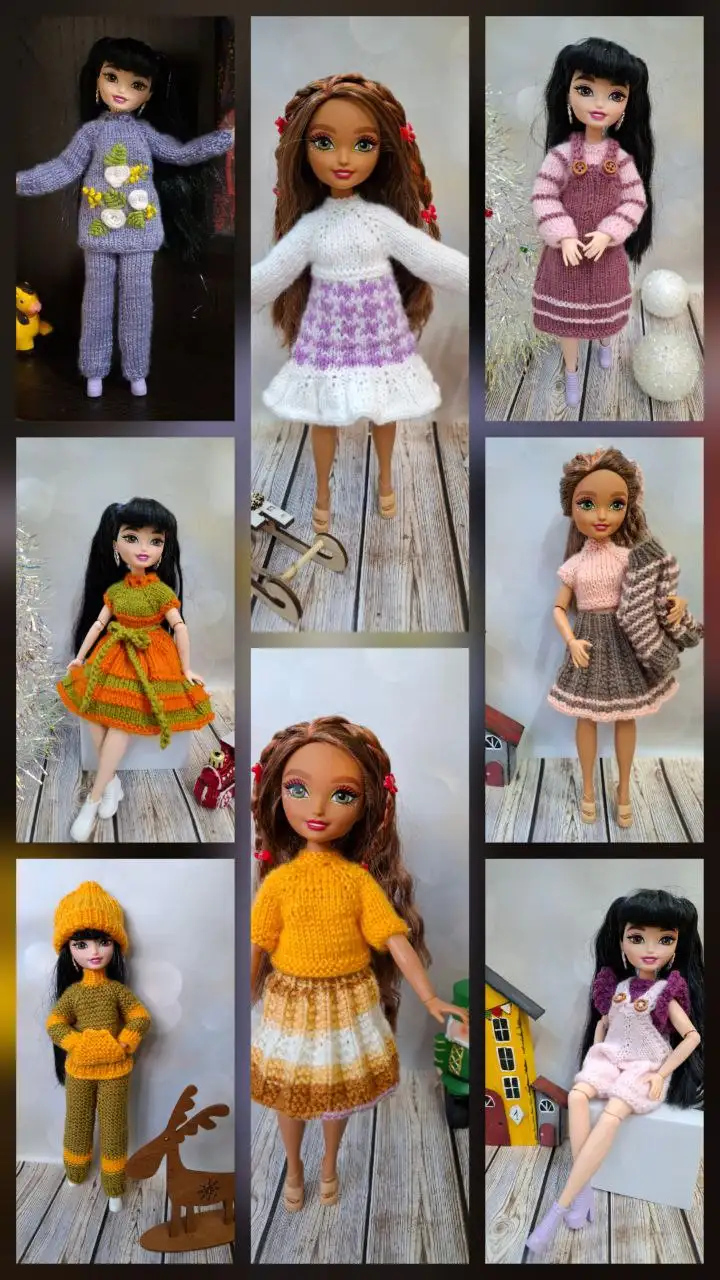 Вязаные наряды для кукол - null (Хобби и отдых) в Тюмень
