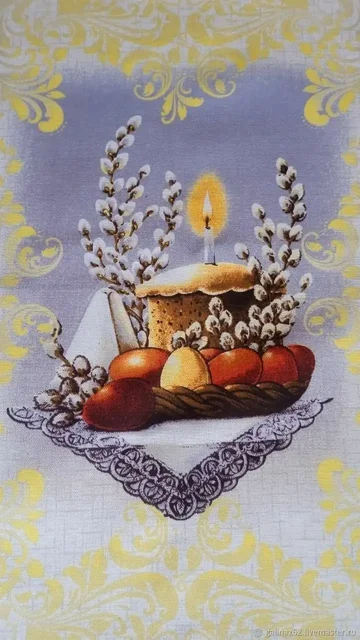 Продажа пасхальных и вафельных полотенец из хлопка - Праздничные товары в Тюмень