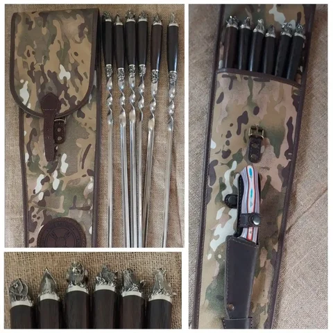 Набор ручной работы для шашлыка с шампурами и аксессуарами - частное объявление в Богородск