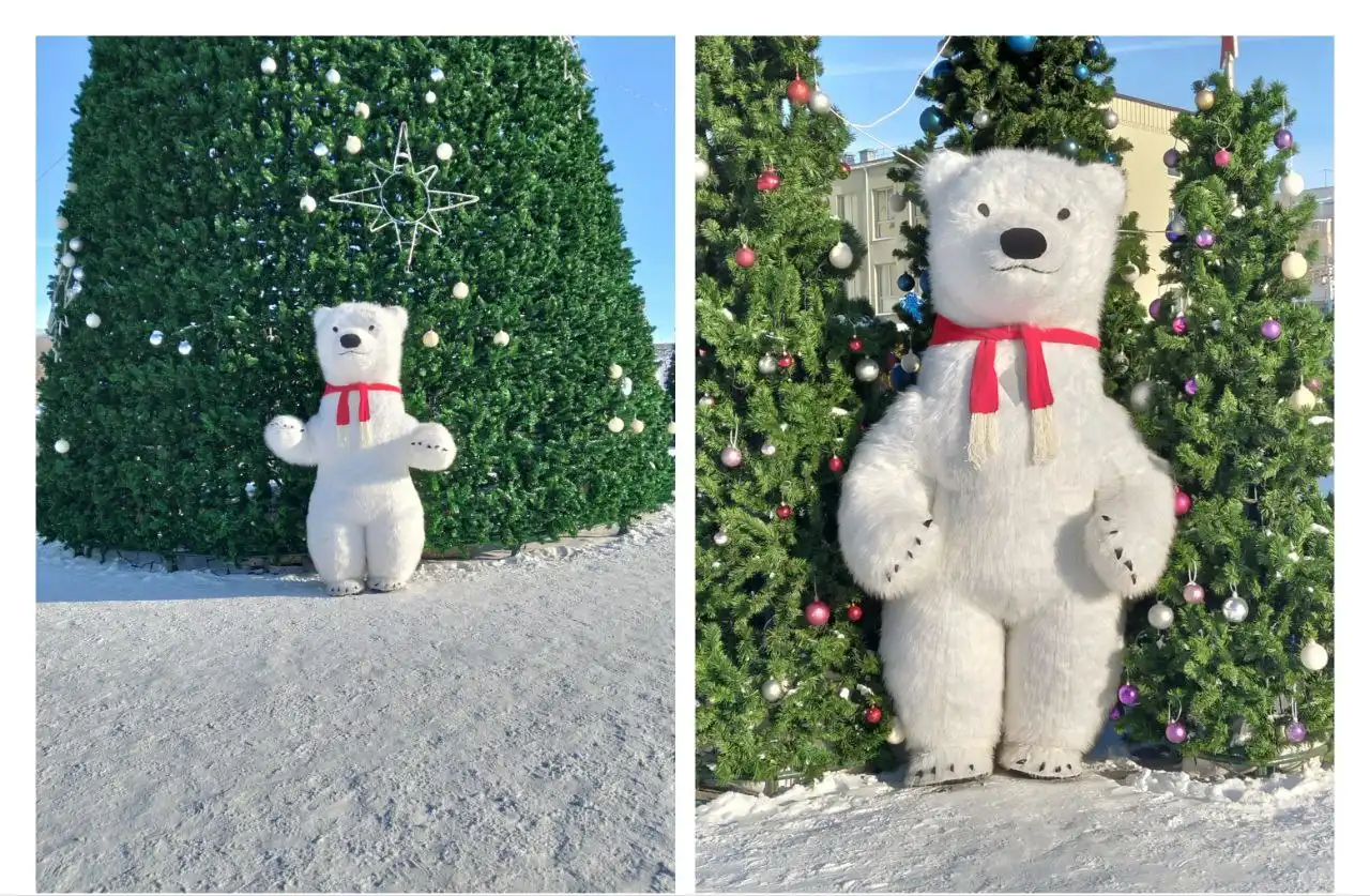 Гигантский медведь-танцор для праздников