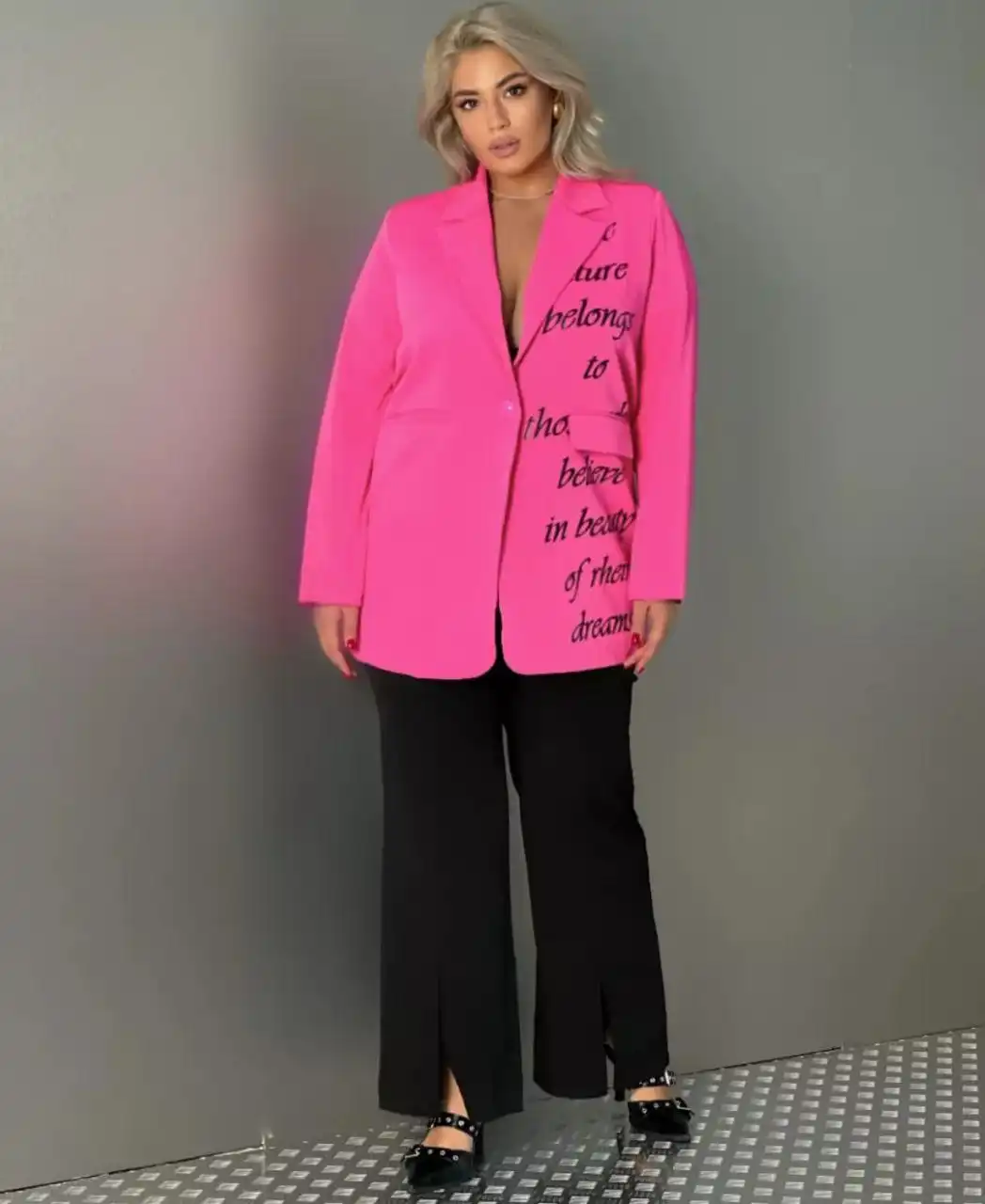 Яркий оверсайз пиджак размер 52-56