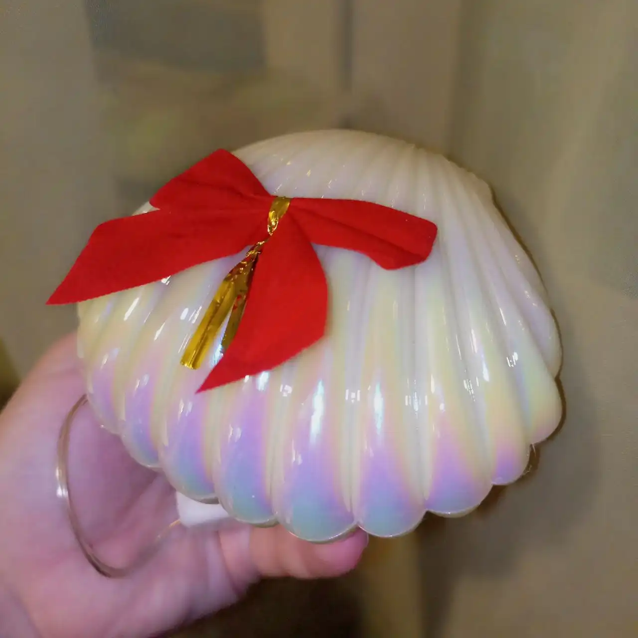 Светящийся куб 3D, светящаяся ракушка, часы из страз