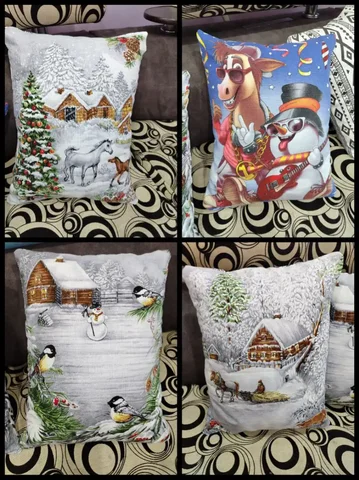 Новогодние подушки-думки ручной работы - Для дома и дачи в Ангарск