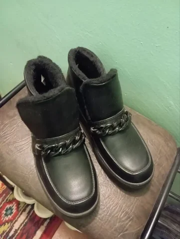 Зимние кожаные ботинки р.40 - Одежда в Ангарск