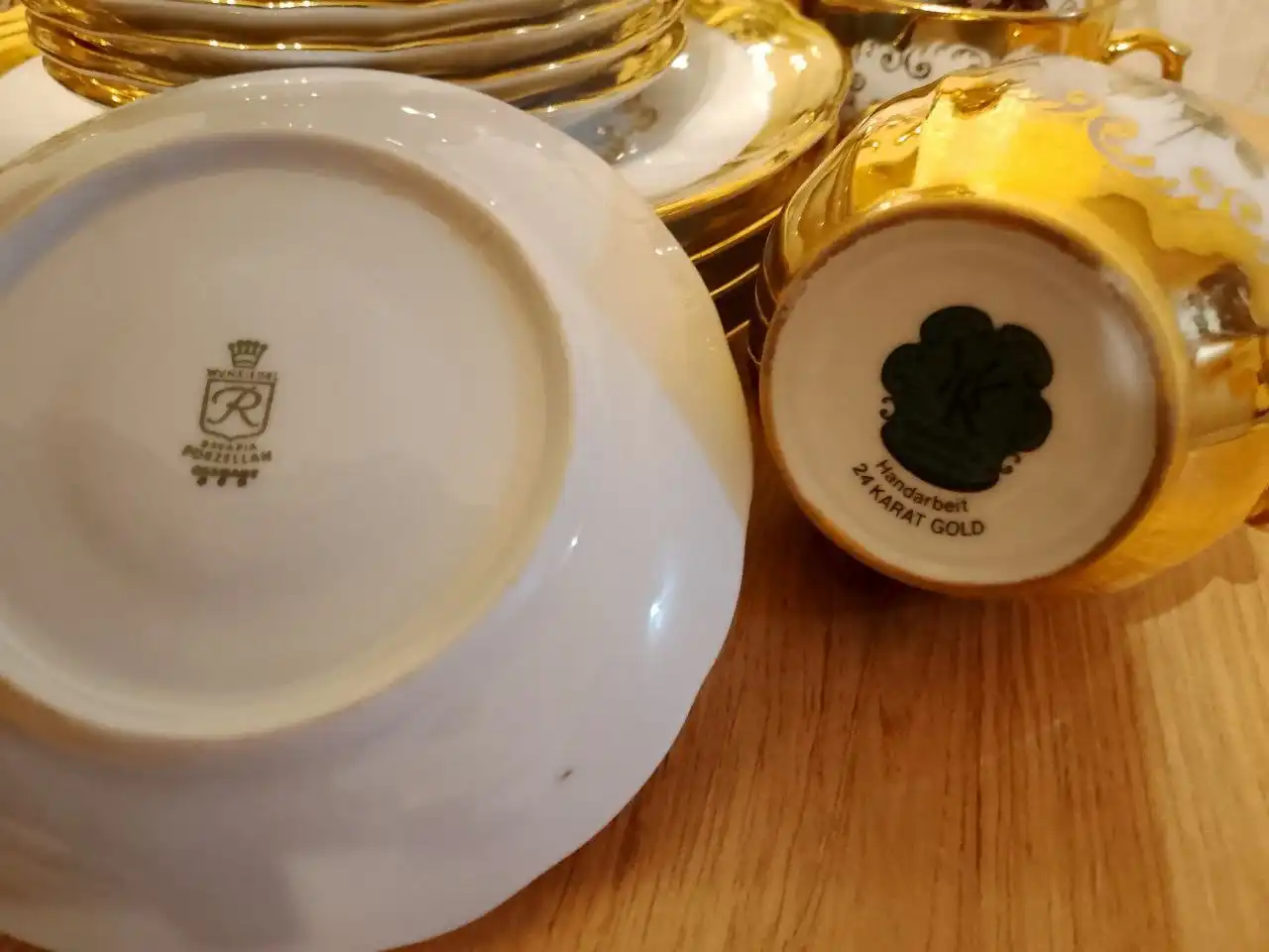 Кофейный сервиз ГДР золото 24 карата - Барахолка в Красноярск