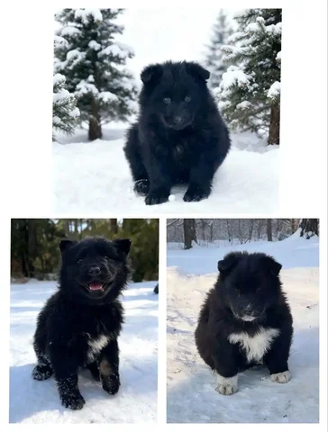 Щенки в шикарной шубке ищут любящий дом - Корма для животных в Красноярск